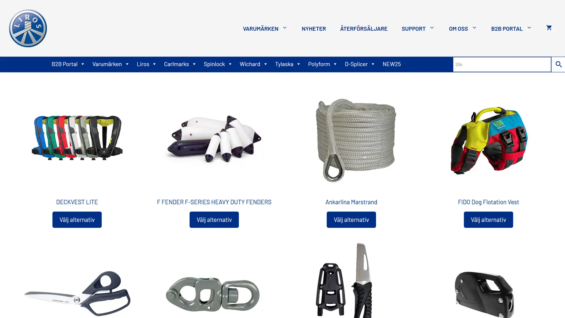 Webshop i B2B-portal